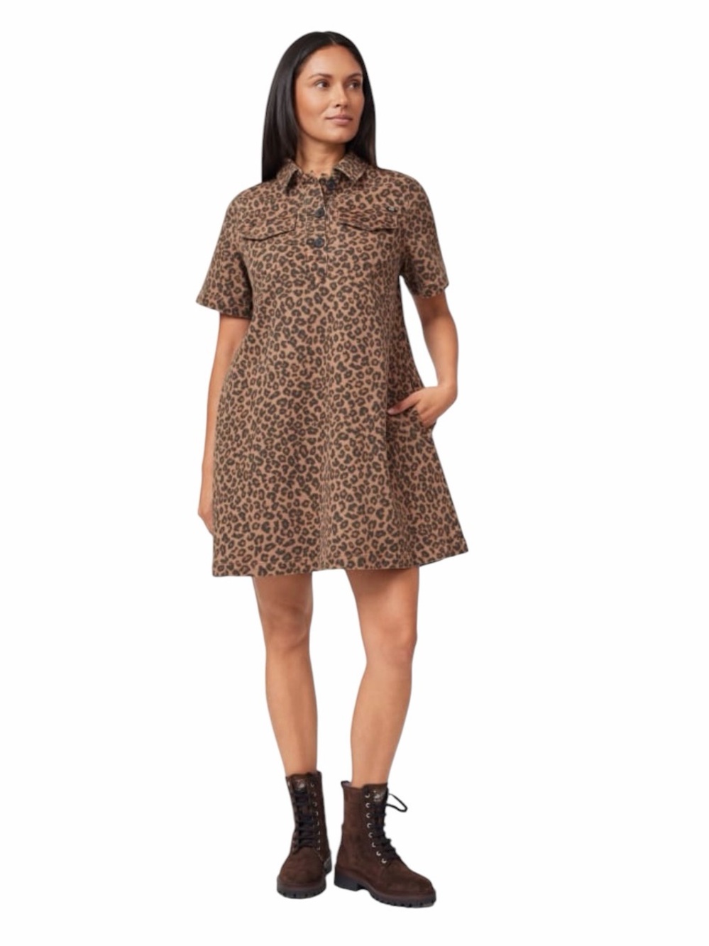 Scotch and Soda leopard print denim dress